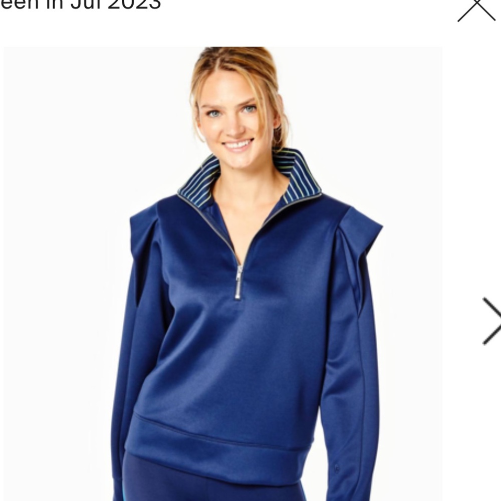 NWT Addison bay poplar pullover in navy size medium